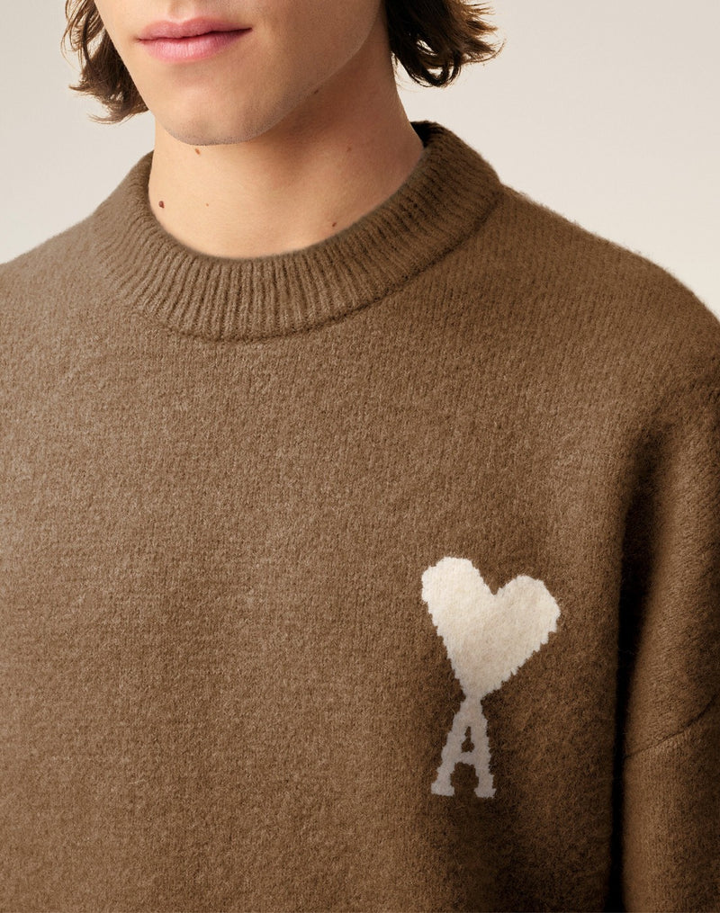 Ami Paris - Jersey Ami De Coeur Alpaca Cuello Redondo