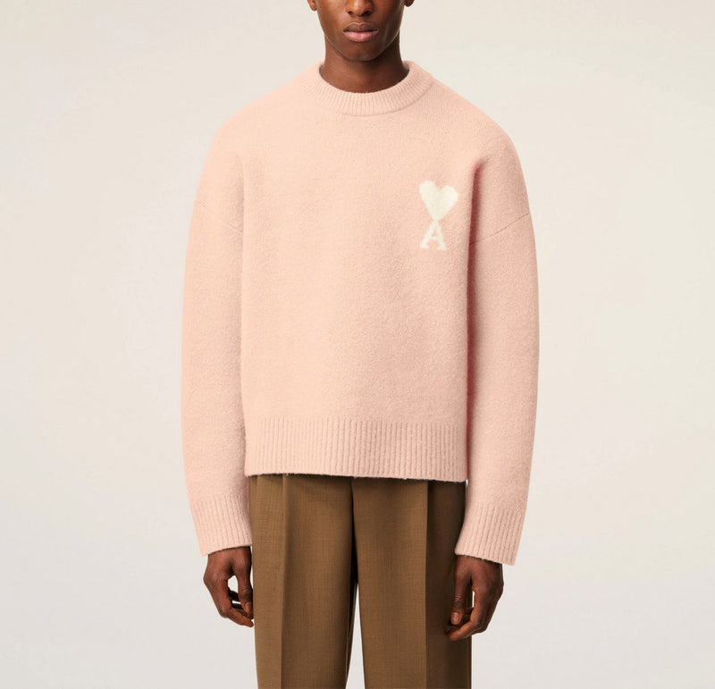 Ami Paris - Jersey Ami De Coeur Alpaca Cuello Redondo