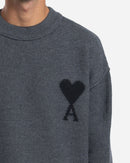 Ami Paris - Jersey De Lana Con Cuello Redondo Ami De Coeur