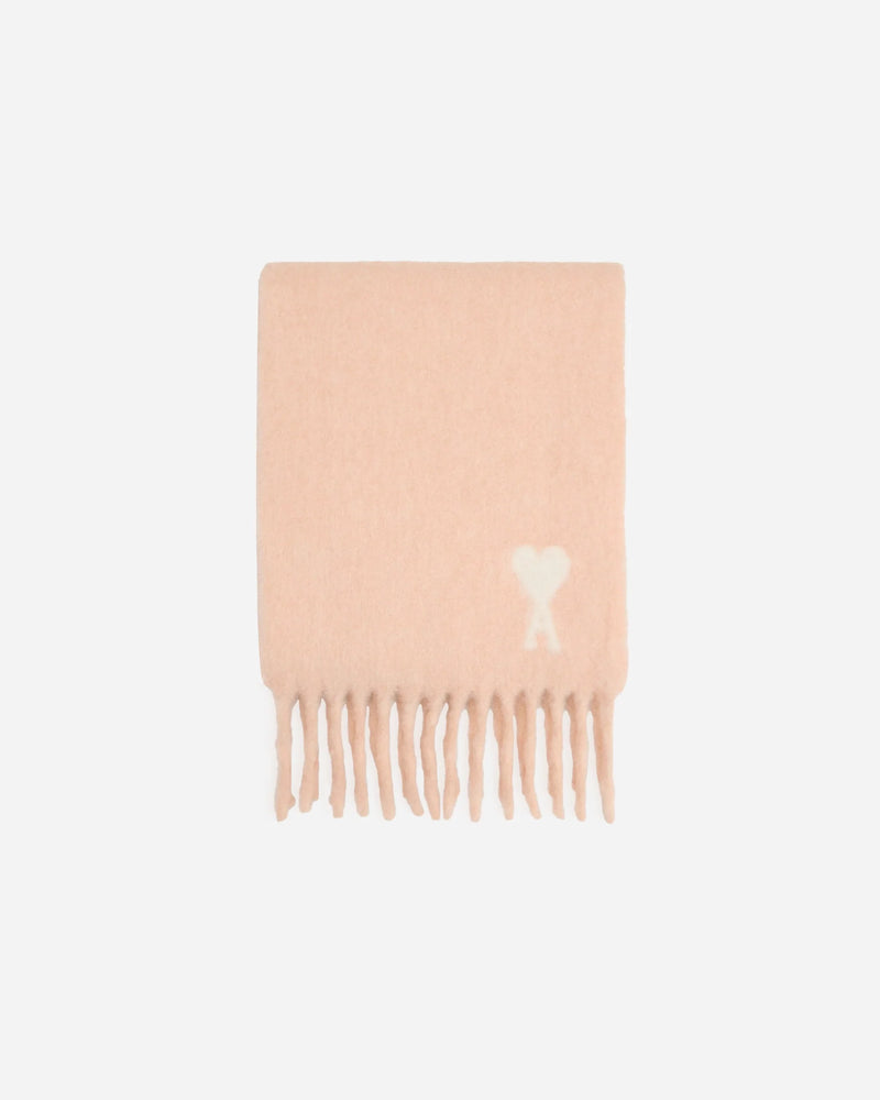 Ami Paris - Ami De Coeur Gray Alpaca Scarf