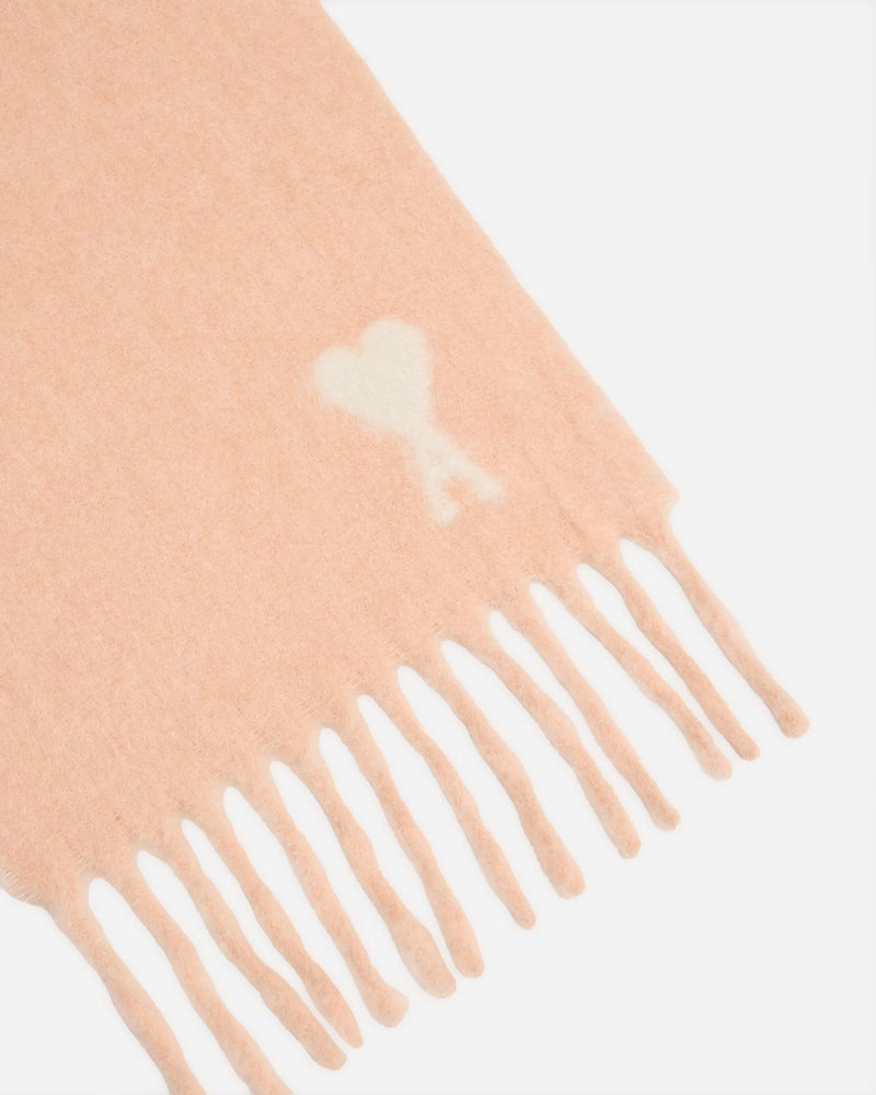 Ami Paris - Ami De Coeur Gray Alpaca Scarf