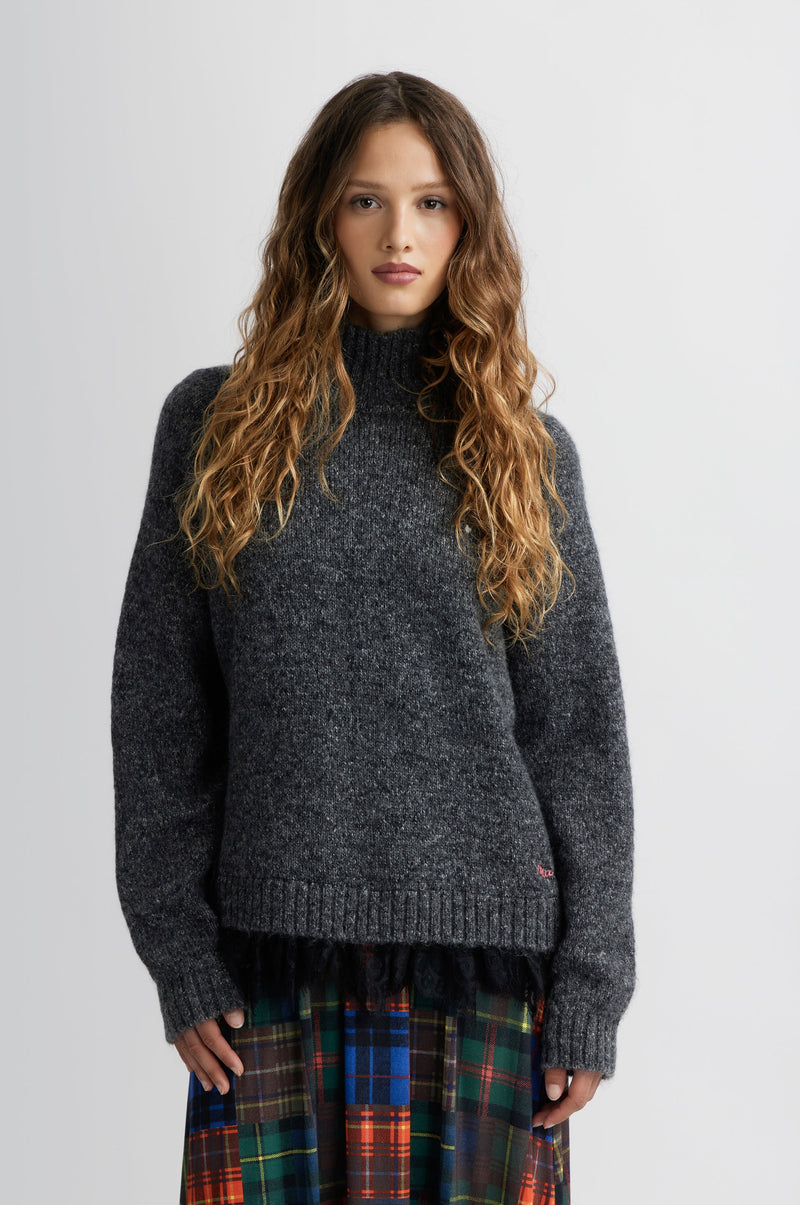 Col Roulé Wood - Ecru