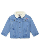 Veste Fille En Jean 100% Coton