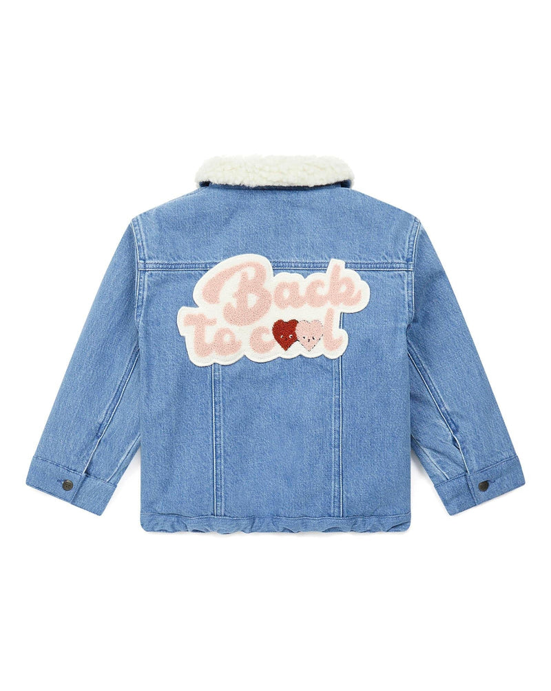 Veste Fille En Jean 100% Coton