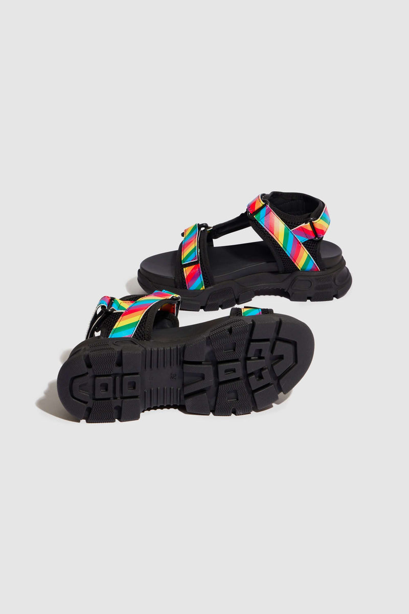 Sandales Travis En Cuir Rainbow