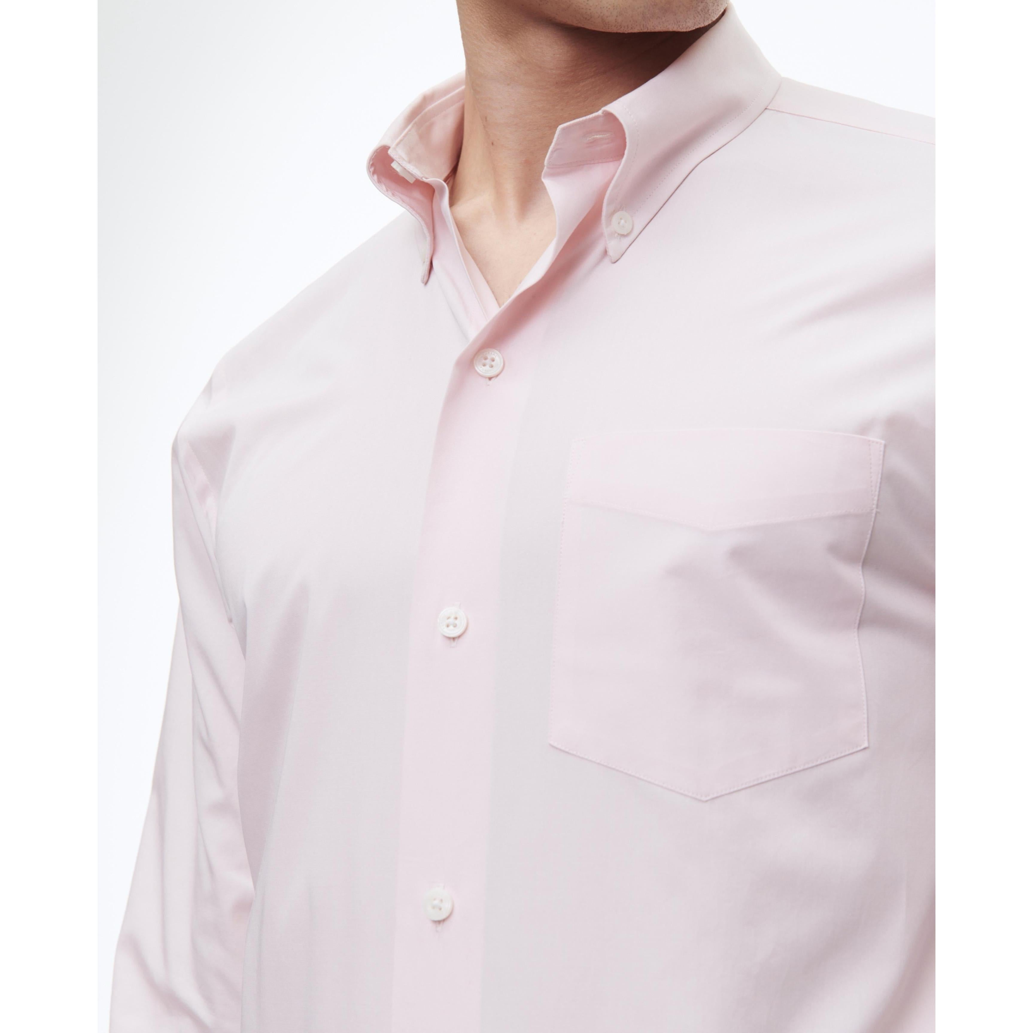 Camisa de popelina de algodón orgánico - Rosa