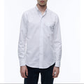 White Cotton Oxford Shirt - White