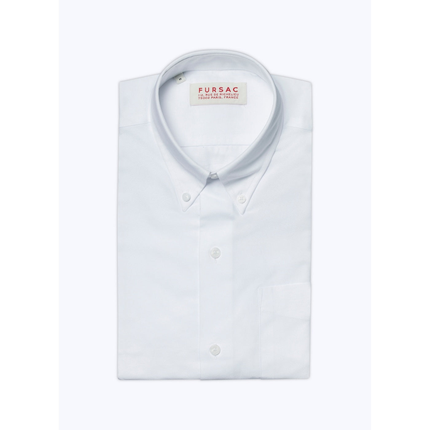 White Cotton Oxford Shirt - White