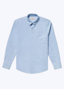 Fursac - Chemise En Oxford De Coton - Ciel