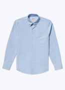 Fursac - Chemise En Oxford De Coton - Ciel - Homme