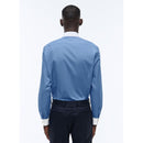 Fursac - Blue Cotton Poplin Collar Shirt Blanc