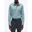 Chemise En Popeline De Coton Mélangé - Vert