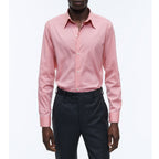 Fursac - Chemise Corail En Popeline De Coton Mélangé - Terre De Sienne - Homme
