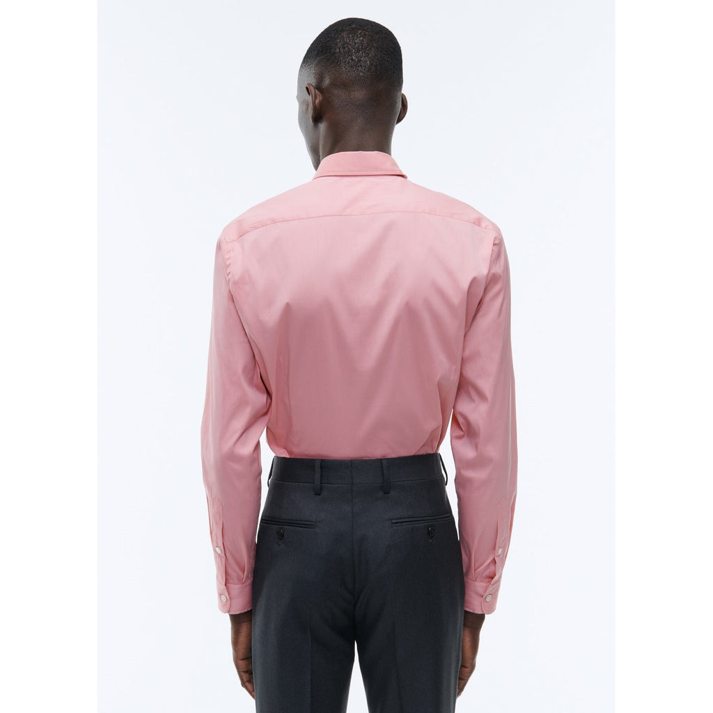 Fursac - Chemise Corail En Popeline De Coton Mélangé - Terre De Sienne - Homme