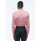 Fursac - Chemise Corail En Popeline De Coton Mélangé - Terre De Sienne - Homme