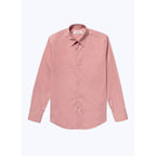 Fursac - Chemise Corail En Popeline De Coton Mélangé - Terre De Sienne - Homme