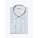 Fursac - Chemise En Popeline De Coton À Rayures - Blanc - Homme
