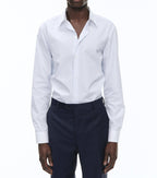 Fursac - Striped Cotton Poplin Shirt - Sky Blue - Men