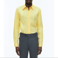 Fursac - Chemise À Col Hirondelle En Coton - Jaune