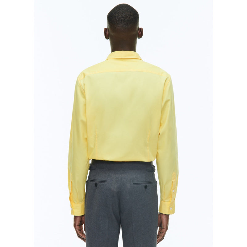Chemise À Col Hirondelle En Coton - Jaune
