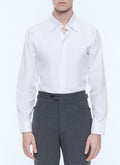 Chemise Col Hirondelle En Twill - Blanc