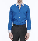 Fursac - Camisa de popelina de algodón azul - Saphir - Hombre