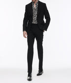 Fursac - Camisa de Viscosa con Estampado de Leopardo - Gris Medio - Hombre