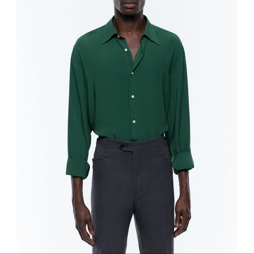 Chemise En Viscose Certifiée - Vert