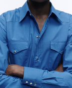 Fursac - Camisa Western En Popelín De Algodón - Indien - Hombre