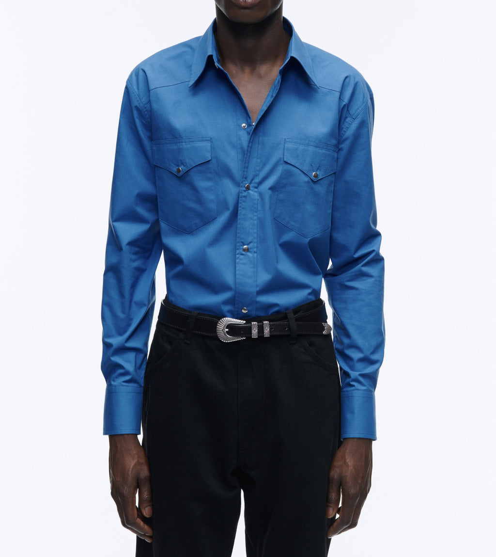 Fursac - Camisa Western En Popelín De Algodón - Indien - Hombre
