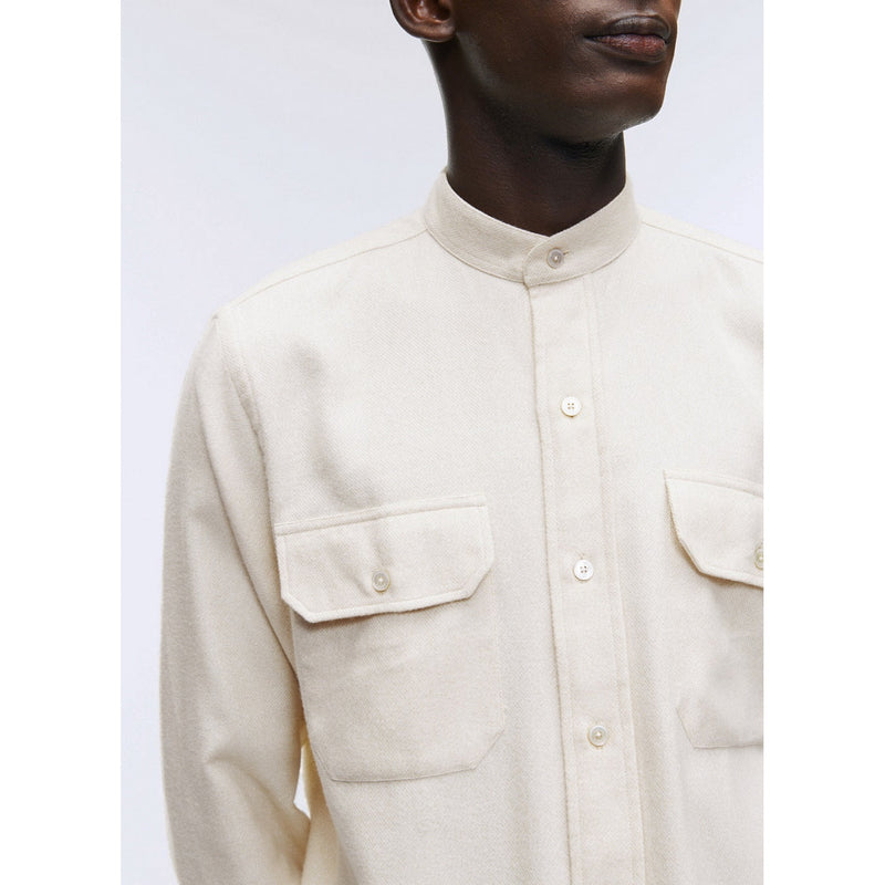 Fursac - Chemise En Flanelle De Coton - Naturel - Homme