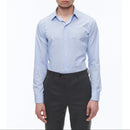 Camisa Azul De Rayas Finas Y Cerradas - India