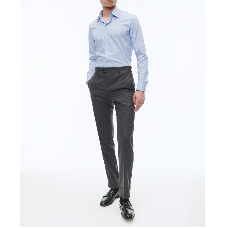 Camisa Azul De Rayas Finas Y Cerradas - India