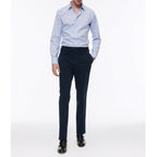 Fursac - Chemise Pâle En Micro Armuré De Coton - Ciel
