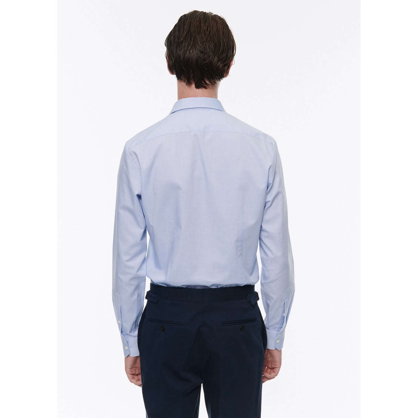 Fursac - Chemise Pâle En Micro Armuré De Coton - Ciel
