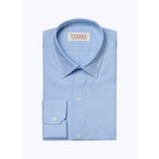 Fursac - Chemise Pâle En Micro Armuré De Coton - Ciel