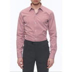 Cotton Stand Collar Shirt - White - Baton Rouge Stripes