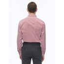 Camisa de algodón con cuello alto - Blanco - Rayas Baton Rouge
