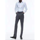 Chemise À Col Droit En Coton - Bleu