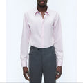 Cotton Stand Collar Shirt - Pale Pink