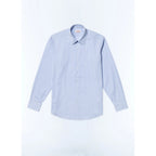 Striped Cotton Shirt With Stand Collar - Sky Blue Stripes