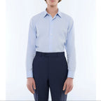 Camisa de popelina de algodón - Azul
