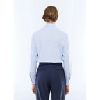 Camisa de popelina de algodón - Azul