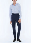 Chemise En Popeline De Coton - Bleu