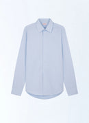 Chemise En Popeline De Coton - Bleu