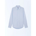 Camisa de popelina de algodón - Azul