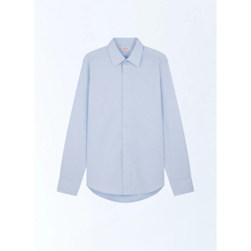 Fursac - Chemise En Popeline De Coton - Bleu