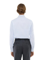 Chemise Micro Dessin - Bleu Clair