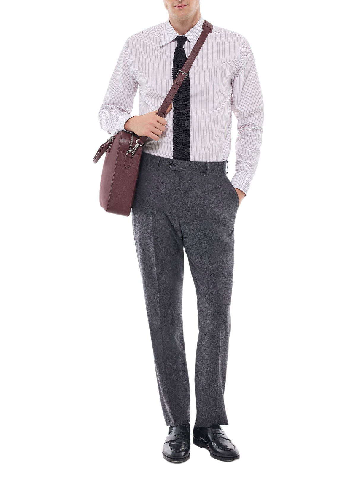 Chemise Rayée - Bordeaux