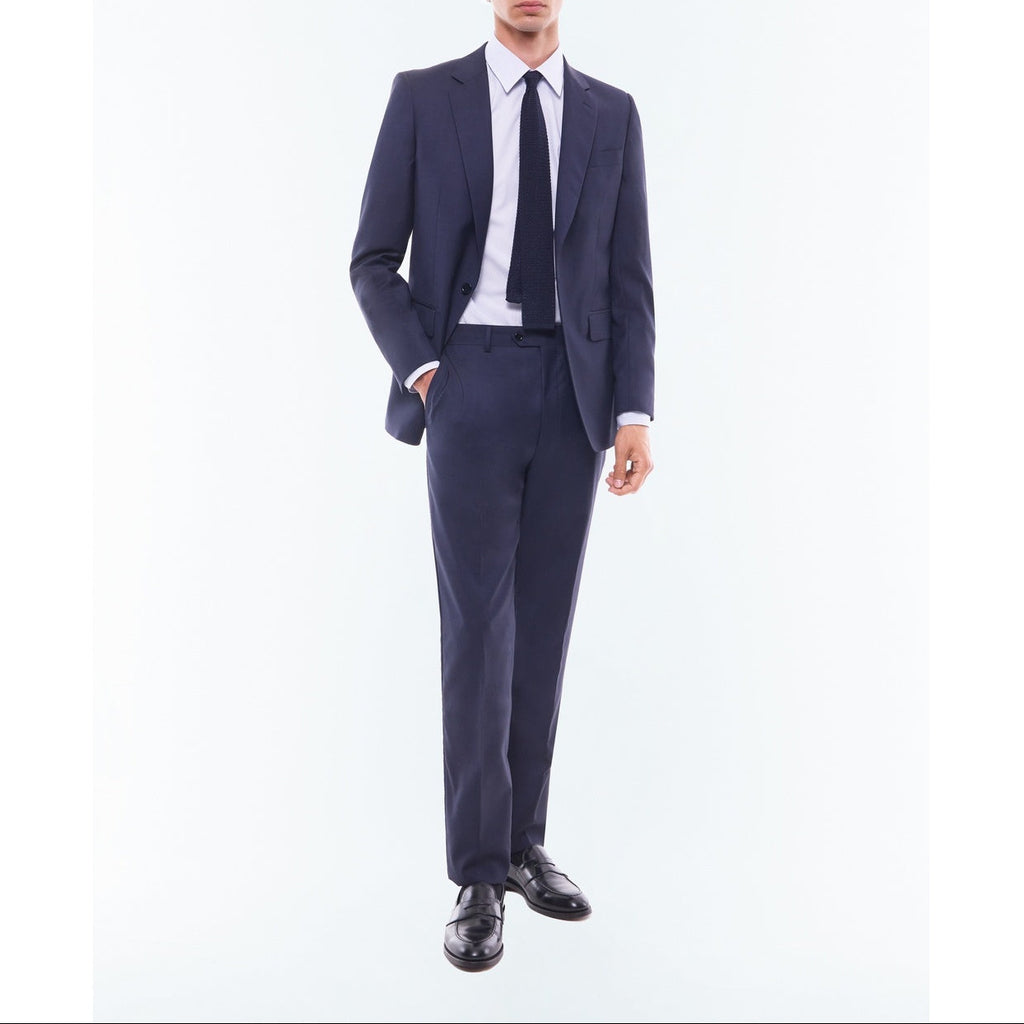 Chemise Rayée À Col Droit En Coton - Bleu Ciel